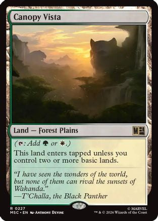 Canopy Vista (Surge Foil) (MSC - Commander: Marvel Super Heroes Foil)