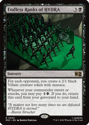Endless Ranks of HYDRA (Surge Foil) (MSC - Commander: Marvel Super Heroes Foil)