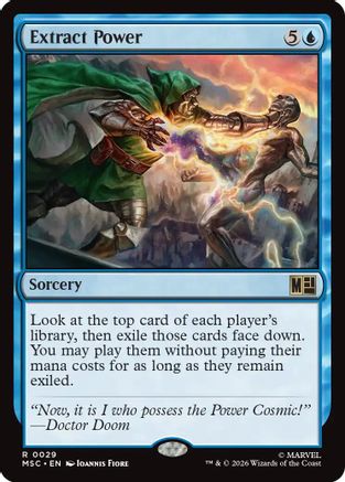 Extract Power (Surge Foil) (MSC - Commander: Marvel Super Heroes Foil)