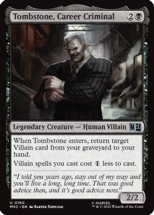 Tombstone, Career Criminal (0160) (MSC - Commander: Marvel Super Heroes)