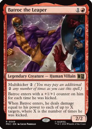 Batroc the Leaper (Surge Foil) (MSC - Commander: Marvel Super Heroes Foil)