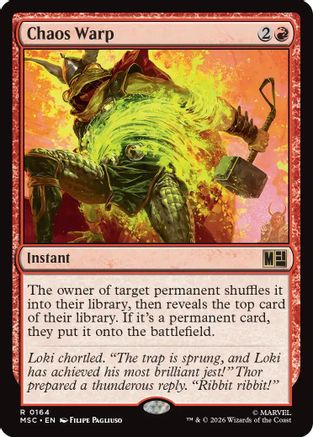 Chaos Warp (Surge Foil) (MSC - Commander: Marvel Super Heroes Foil)