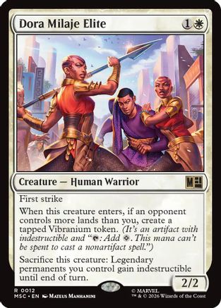 Dora Milaje Elite (Surge Foil) (MSC - Commander: Marvel Super Heroes Foil)