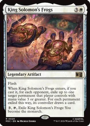 King Solomon's Frogs (Surge Foil) (MSC - Commander: Marvel Super Heroes Foil)