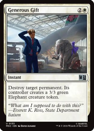 Generous Gift (Surge Foil) (MSC - Commander: Marvel Super Heroes Foil)