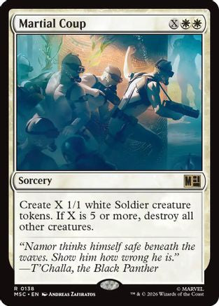 Martial Coup (Surge Foil) (MSC - Commander: Marvel Super Heroes Foil)