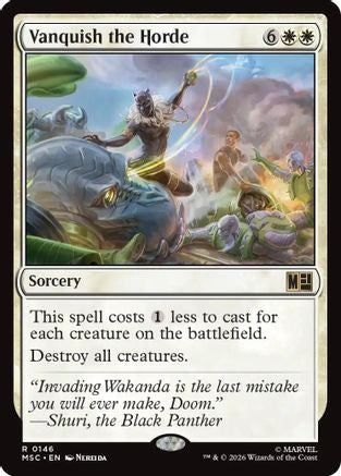 Vanquish the Horde (Surge Foil) (MSC - Commander: Marvel Super Heroes Foil)