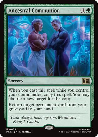 Ancestral Communion (Surge Foil) (MSC - Commander: Marvel Super Heroes Foil)