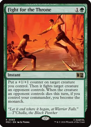Fight for the Throne (Surge Foil) (MSC - Commander: Marvel Super Heroes Foil)