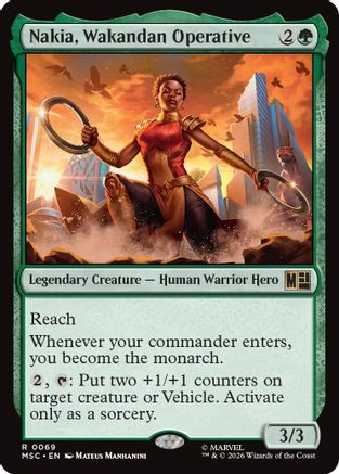 Nakia, Wakandan Operative (Surge Foil) (MSC - Commander: Marvel Super Heroes Foil)
