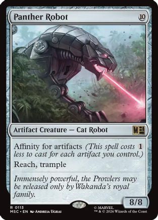 Panther Robot (Surge Foil) (MSC - Commander: Marvel Super Heroes Foil)