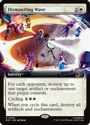 Dismantling Wave (Extended Art) (MSC - Commander: Marvel Super Heroes Foil)