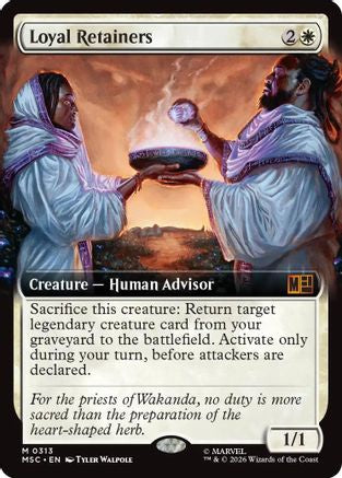 Loyal Retainers (Extended Art) (MSC - Commander: Marvel Super Heroes Foil)