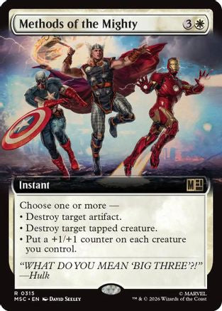 Methods of the Mighty (Extended Art) (MSC - Commander: Marvel Super Heroes)