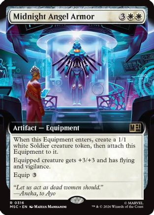 Midnight Angel Armor (Extended Art) (MSC - Commander: Marvel Super Heroes)