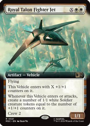 Royal Talon Fighter Jet (Extended Art) (MSC - Commander: Marvel Super Heroes Foil)