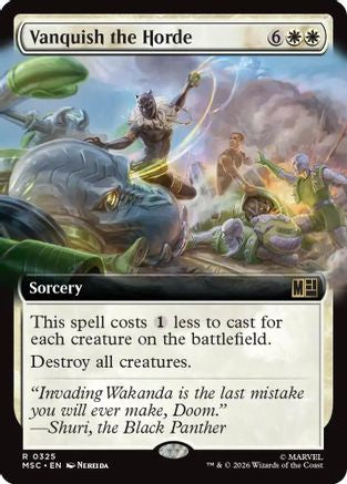 Vanquish the Horde (Extended Art) (MSC - Commander: Marvel Super Heroes)