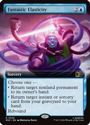 Fantastic Elasticity (Extended Art) (MSC - Commander: Marvel Super Heroes Foil)