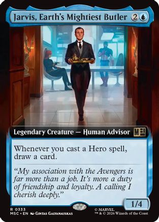 Jarvis, Earth's Mightiest Butler (Extended Art) (MSC - Commander: Marvel Super Heroes)