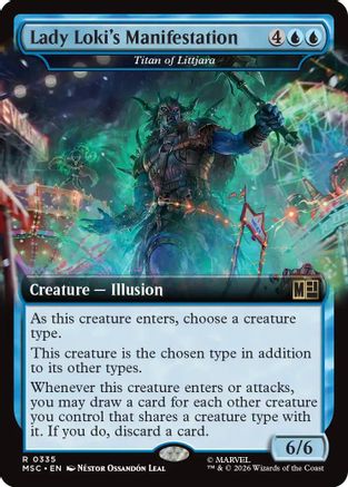 Lady Loki's Manifestation - Titan of Littjara (Extended Art) (MSC - Commander: Marvel Super Heroes)