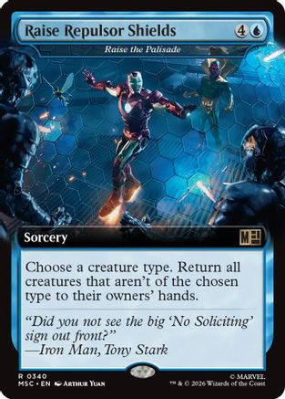 Raise Repulsor Shields - Raise the Palisade (Extended Art) (MSC - Commander: Marvel Super Heroes)