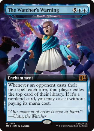 The Watcher's Warning - Mind's Dilation (Extended Art) (MSC - Commander: Marvel Super Heroes)