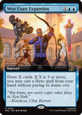 West Coast Expansion (Extended Art) (MSC - Commander: Marvel Super Heroes)