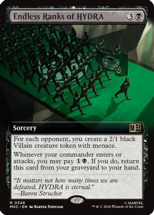Endless Ranks of HYDRA (Extended Art) (MSC - Commander: Marvel Super Heroes Foil)