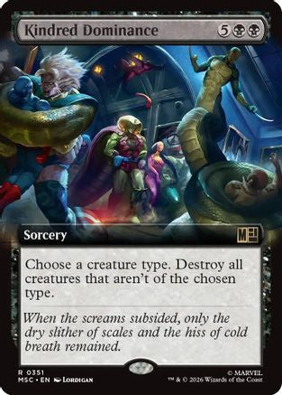 Kindred Dominance (Extended Art) (MSC - Commander: Marvel Super Heroes Foil)