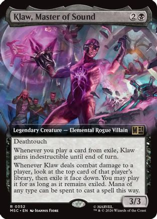 Klaw, Master of Sound (Extended Art) (MSC - Commander: Marvel Super Heroes Foil)