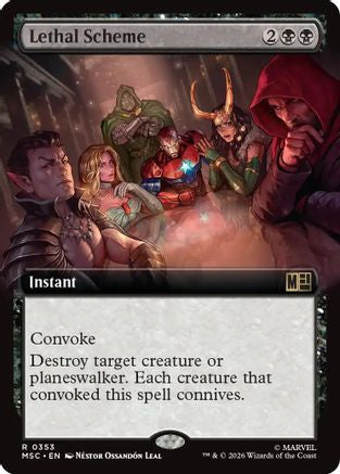 Lethal Scheme (Extended Art) (MSC - Commander: Marvel Super Heroes Foil)