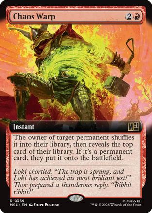 Chaos Warp (Extended Art) (MSC - Commander: Marvel Super Heroes Foil)