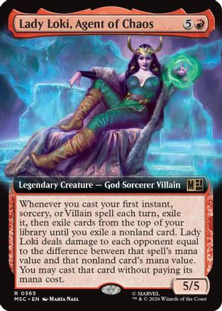 Lady Loki, Agent of Chaos (Extended Art) (MSC - Commander: Marvel Super Heroes Foil)