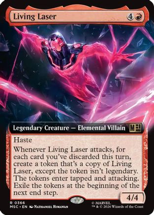 Living Laser (Extended Art) (MSC - Commander: Marvel Super Heroes Foil)