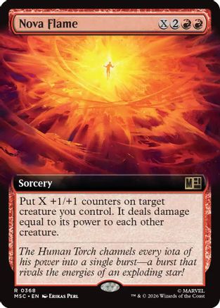 Nova Flame (Extended Art) (MSC - Commander: Marvel Super Heroes)