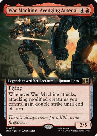 War Machine, Avenging Arsenal (Extended Art) (MSC - Commander: Marvel Super Heroes)