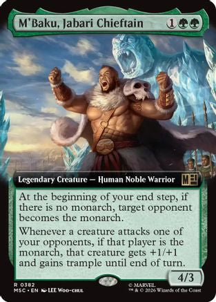 M'Baku, Jabari Chieftain (Extended Art) (MSC - Commander: Marvel Super Heroes Foil)