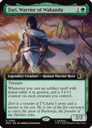 Zuri, Warrior of Wakanda (Extended Art) (MSC - Commander: Marvel Super Heroes Foil)