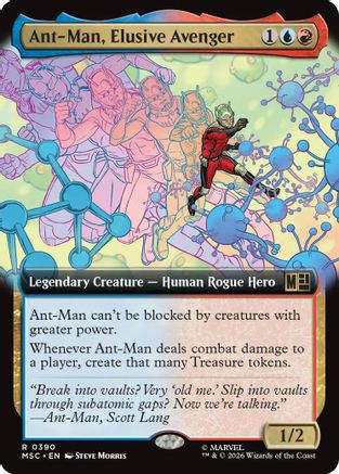 Ant-Man, Elusive Avenger (Extended Art) (MSC - Commander: Marvel Super Heroes Foil)