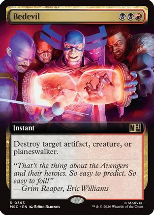 Bedevil (Extended Art) (MSC - Commander: Marvel Super Heroes Foil)