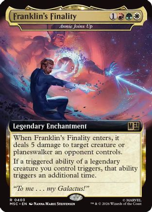 Franklin's Finality - Annie Joins Up (Extended Art) (MSC - Commander: Marvel Super Heroes Foil)