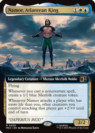 Namor, Atlantean King (Extended Art) (MSC - Commander: Marvel Super Heroes)