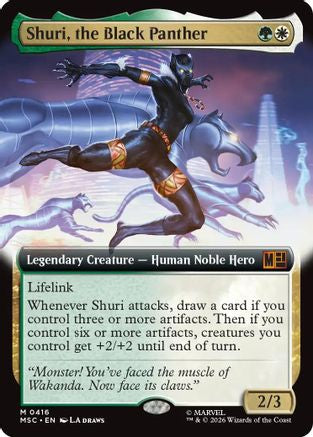 Shuri, the Black Panther (Extended Art) (MSC - Commander: Marvel Super Heroes Foil)