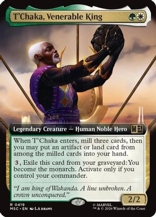 T'Chaka, Venerable King (Extended Art) (MSC - Commander: Marvel Super Heroes)