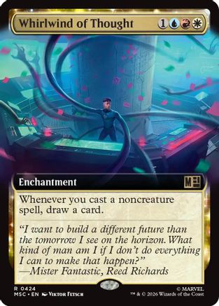 Whirlwind of Thought (Extended Art) (MSC - Commander: Marvel Super Heroes Foil)