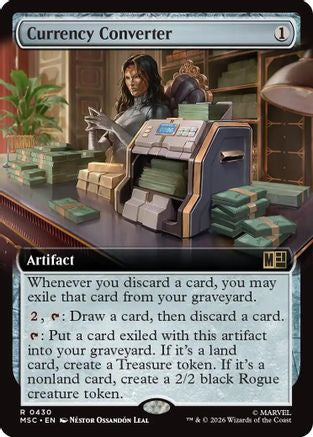 Currency Converter (Extended Art) (MSC - Commander: Marvel Super Heroes Foil)
