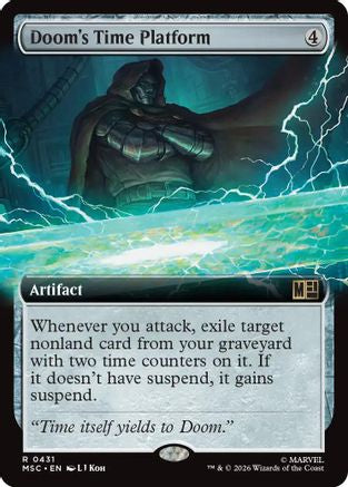 Doom's Time Platform (Extended Art) (MSC - Commander: Marvel Super Heroes Foil)