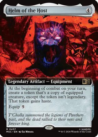Helm of the Host (Extended Art) (MSC - Commander: Marvel Super Heroes Foil)