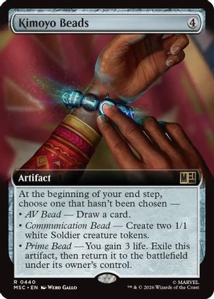 Kimoyo Beads (Extended Art) (MSC - Commander: Marvel Super Heroes Foil)