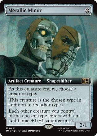 Metallic Mimic (Extended Art) (MSC - Commander: Marvel Super Heroes Foil)